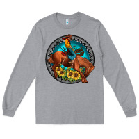 Heather Grey gemstone rodeo Long Sleeve Tee - JahusDesignShop