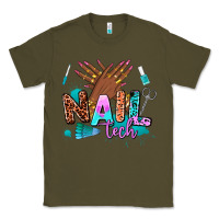 Army Green nail tech Classic Tee - AdoDesignShop