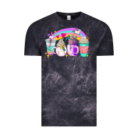 Cloud Black unicorn coffee cups Vintage Tee - AdoDesignShop