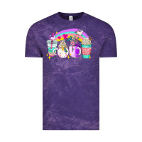 Cloud Purple unicorn coffee cups Vintage Tee - AdoDesignShop