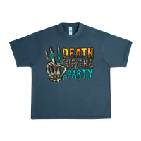 Midnight Navy death of party Urban Heavy Tee - RacoonDesign