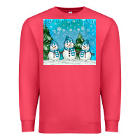 Cardinal snowman Premium Sweatshirt - MaliasSmallBusiness
