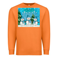 Carrot snowman Premium Sweatshirt - MaliasSmallBusiness