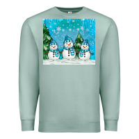 Seafoam snowman Premium Sweatshirt - MaliasSmallBusiness