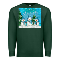 Sports Green snowman Premium Sweatshirt - MaliasSmallBusiness