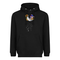 Black moon and mushrooms with sunflower Heavyweight Hoodie - MaliasSmallBusiness