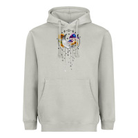 Moon Dust moon and mushrooms with sunflower Heavyweight Hoodie - MaliasSmallBusiness