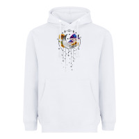 White moon and mushrooms with sunflower Heavyweight Hoodie - MaliasSmallBusiness