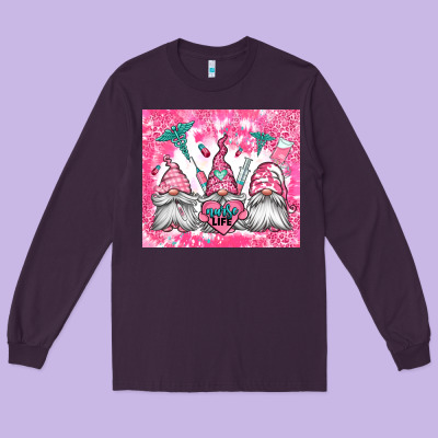 Nurse Life Gnomes Long Sleeve Tee Designed By Jasminsmagicworld