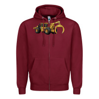Burgundy Skidders Zipper Hoodie - LillyAllenDesigns