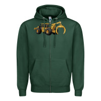 Sports Green Skidders Zipper Hoodie - LillyAllenDesigns