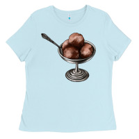 Baby Blue Chocolate ice cream Ladies Tee - AdoDesignShop