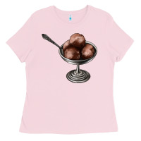 Bubblegum Pink Chocolate ice cream Ladies Tee - AdoDesignShop