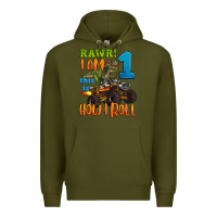 Army Green rawr i am one this is how i roll Premium Hoodie - Artiststas