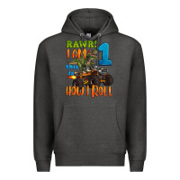 Charcoal Heather rawr i am one this is how i roll Premium Hoodie - Artiststas