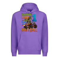 Purple rawr i am one this is how i roll Premium Hoodie - Artiststas