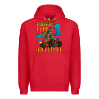 Red rawr i am one this is how i roll Premium Hoodie - Artiststas