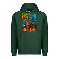 Sports Green rawr i am one this is how i roll Premium Hoodie - Artiststas