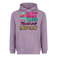 Lavender eat sleep manicure repeat Heavyweight Hoodie - NancyCooperArtShop