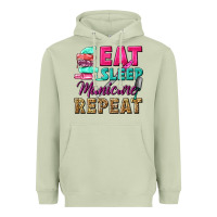 Matcha eat sleep manicure repeat Heavyweight Hoodie - NancyCooperArtShop