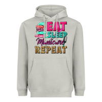 Moon Dust eat sleep manicure repeat Heavyweight Hoodie - NancyCooperArtShop