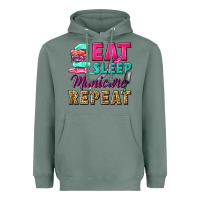 Sage eat sleep manicure repeat Heavyweight Hoodie - NancyCooperArtShop
