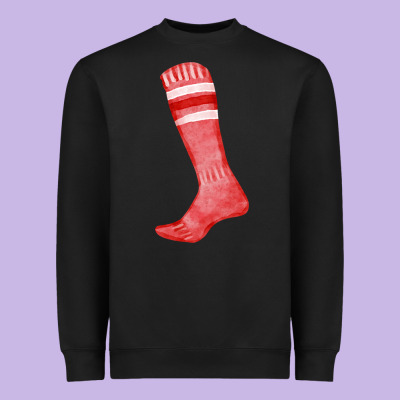 Red Sock Fa Element Heavyweight Sweatshirt Designed By Fadigitalartstudio
