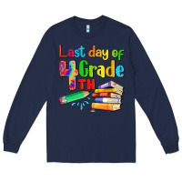 Navy last day of fourth grade Long Sleeve Tee - Artiststas