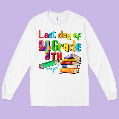 Last Day Of Fourth Grade Long Sleeve Tee Designed By Artiststas
