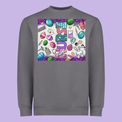 Easter Nurse Tumbler Easter Day Heavyweight Sweatshirt Designed By Neo Western