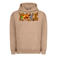 Pigment Burro Love with Turkey Urban Hoodie - texasbilliewilder