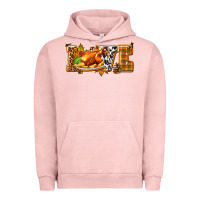Pigment Salmon Love with Turkey Urban Hoodie - texasbilliewilder