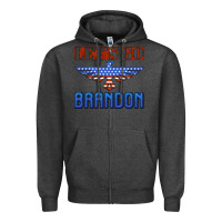 Charcoal Heather let's go brandon thunderbird Zipper Hoodie - Jasminsmagicworld