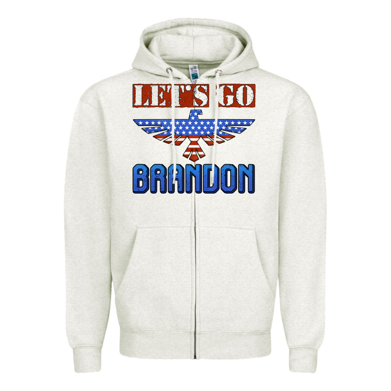 Let's Go Brandon Thunderbird Zipper Hoodie by Jasminsmagicworld | Teevron
