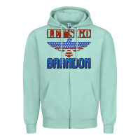 Seafoam let's go brandon thunderbird Zipper Hoodie - Jasminsmagicworld
