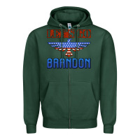 Sports Green let's go brandon thunderbird Zipper Hoodie - Jasminsmagicworld