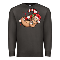 Smoke cute christmas sloth Premium Sweatshirt - MaliasSmallBusiness