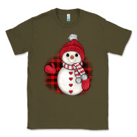 Army Green christmas snowman Classic Tee - JahusDesignShop