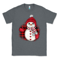 Charcoal Heather christmas snowman Classic Tee - JahusDesignShop