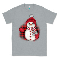 Heather Grey christmas snowman Classic Tee - JahusDesignShop