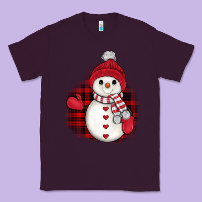Christmas Snowman Classic Tee Designed By Jahusdesignshop