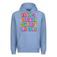 Colony Blue happy looks good on you Premium Hoodie - Artiststas