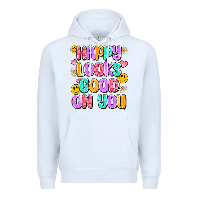 Happy Looks Good On You Premium Hoodie by Artiststas | Teevron