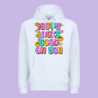 Happy Looks Good On You Premium Hoodie Designed By Artiststas