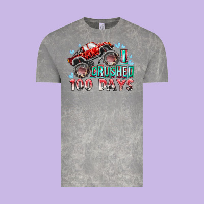 I Crushed 100 Days Vintage Tee Designed By Racoondesign