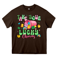 Chocolate Brown take your lucky charms st patricks Heavy Core Tee - Artiststas
