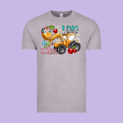 I Dig 100 Days Of School Vintage Tee Designed By Racoondesign
