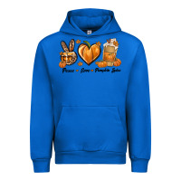 Cobalt Peace Love Pumpkin Spice Urban Hoodie - texasbilliewilder