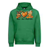 Emerald Peace Love Pumpkin Spice Urban Hoodie - texasbilliewilder