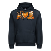 Navy Peace Love Pumpkin Spice Urban Hoodie - texasbilliewilder